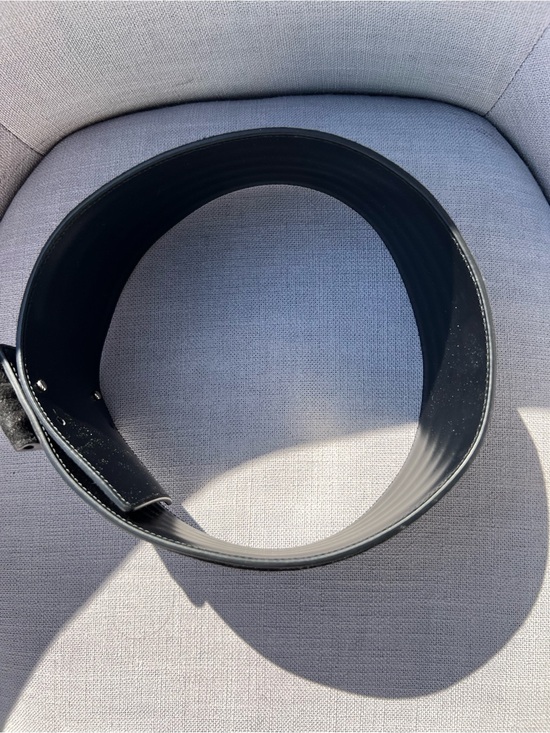 Saint Laurent Wide Leather Waist Belt Suede